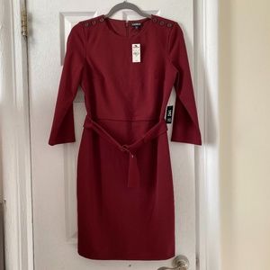 NWT Express Shoulder Button Dress with Belt